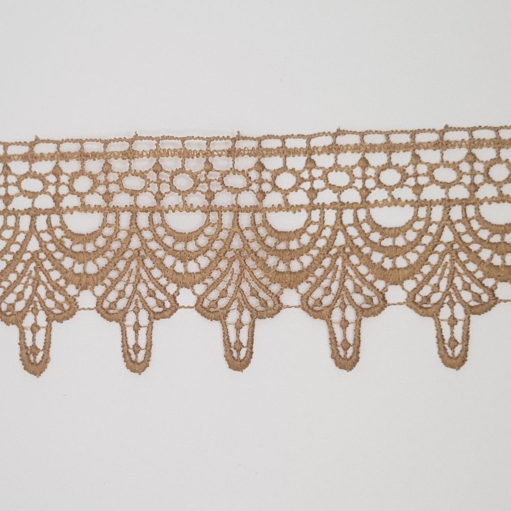 Δαντέλα Guipure Μπεζ 6.5cm