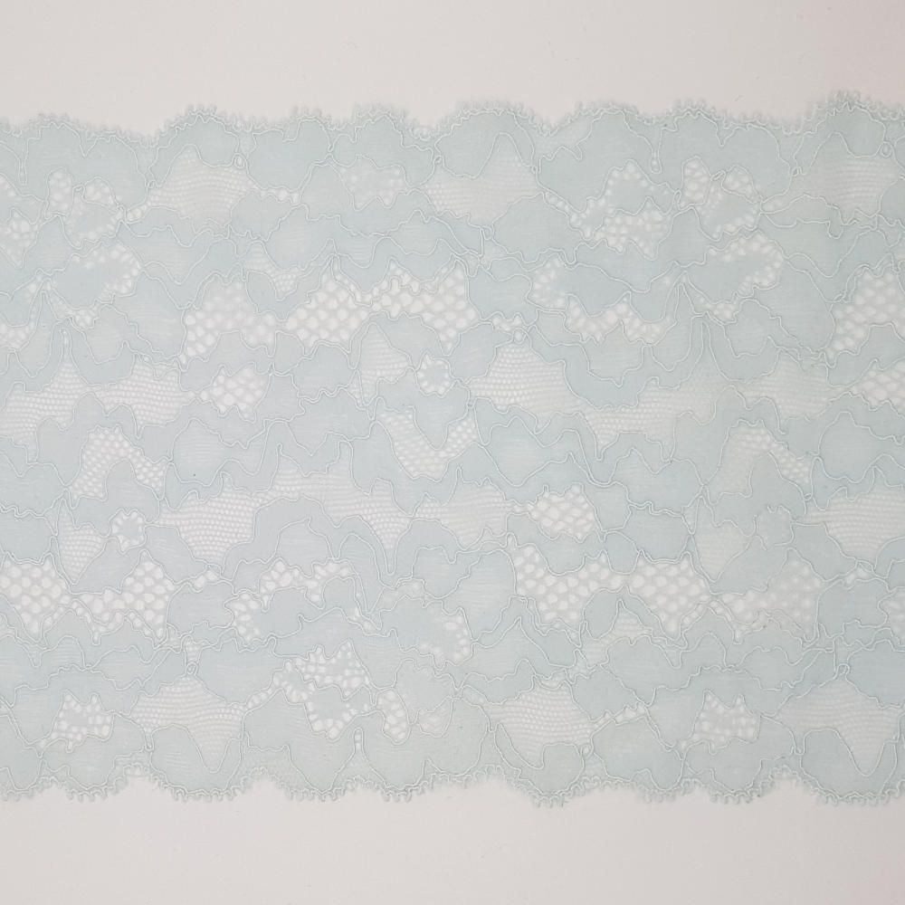 Δαντέλα Συνθετική Ελαστική Θαλασσί Αντραντέ 24cm