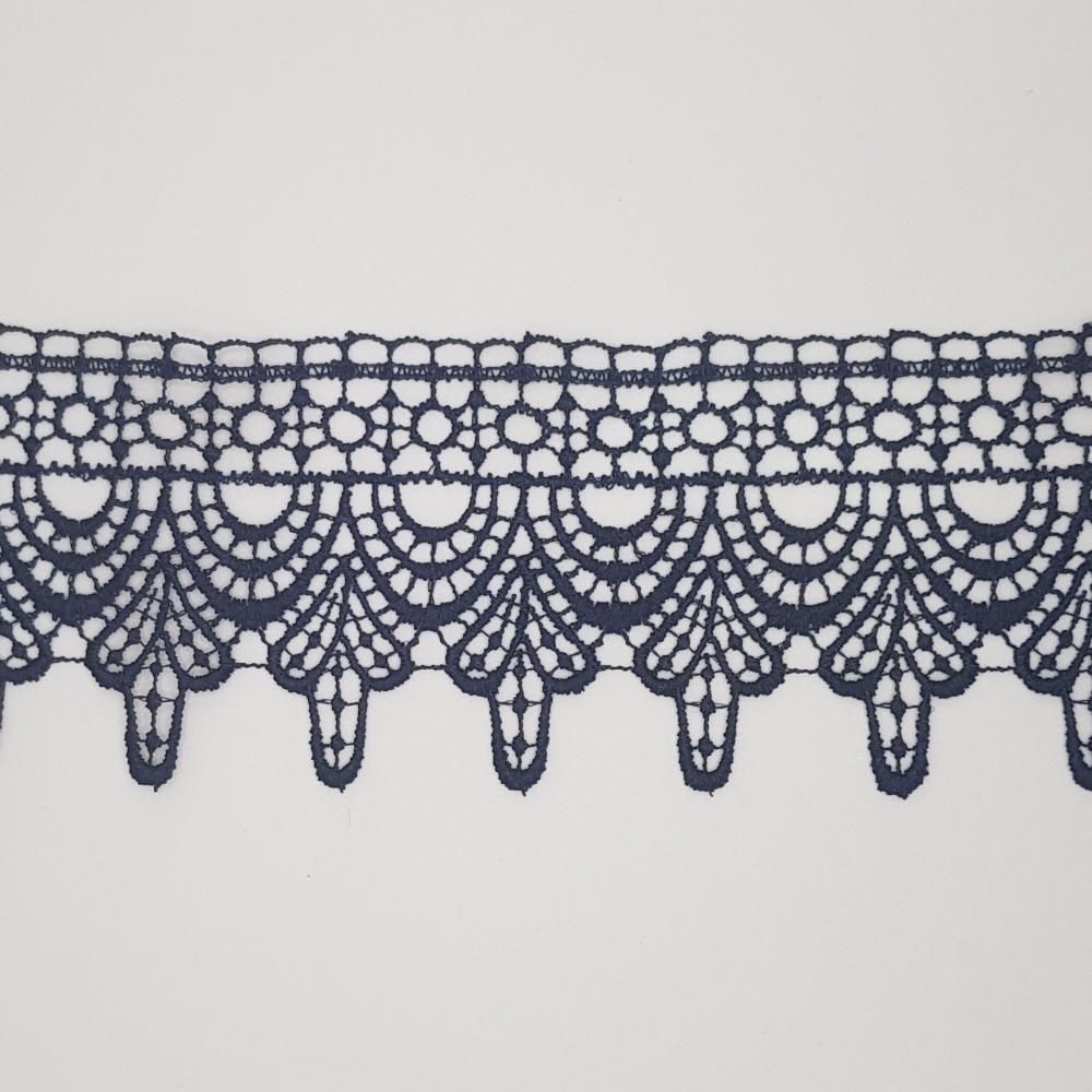Δαντέλα Guipure Μπλε Φωτεινό 6.5cm
