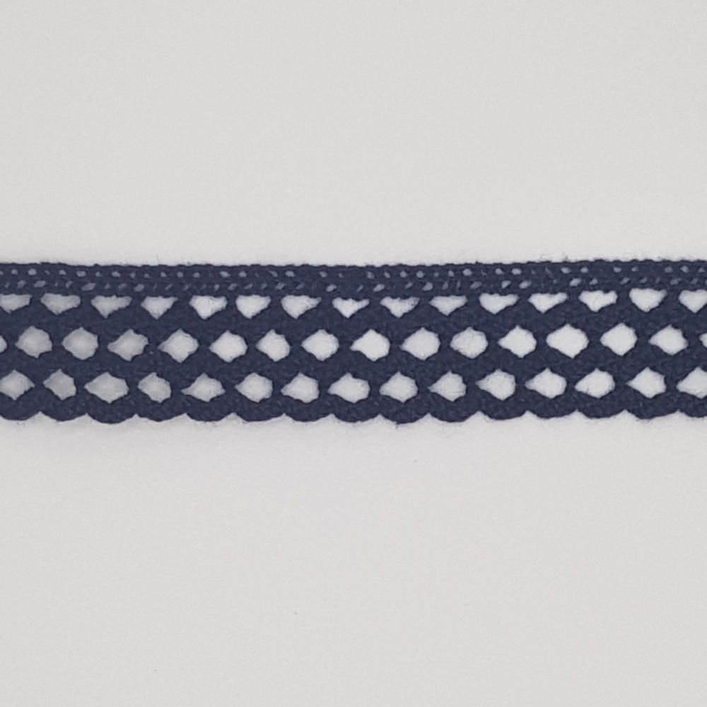 Δαντέλα Βαμβακερή Κοπανέλι Μπλε 2cm