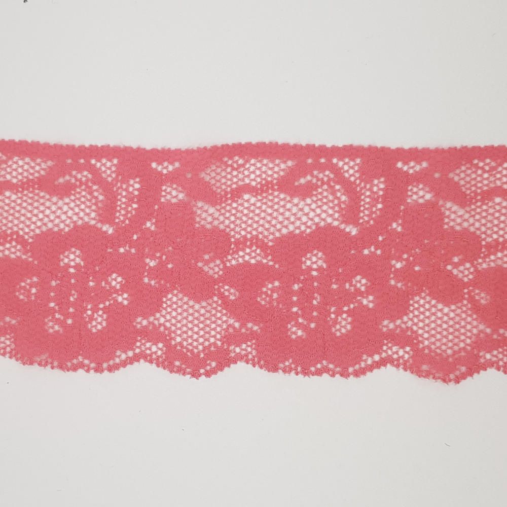 Δαντέλα Συνθετική Ελαστική Κοραλλί 7cm