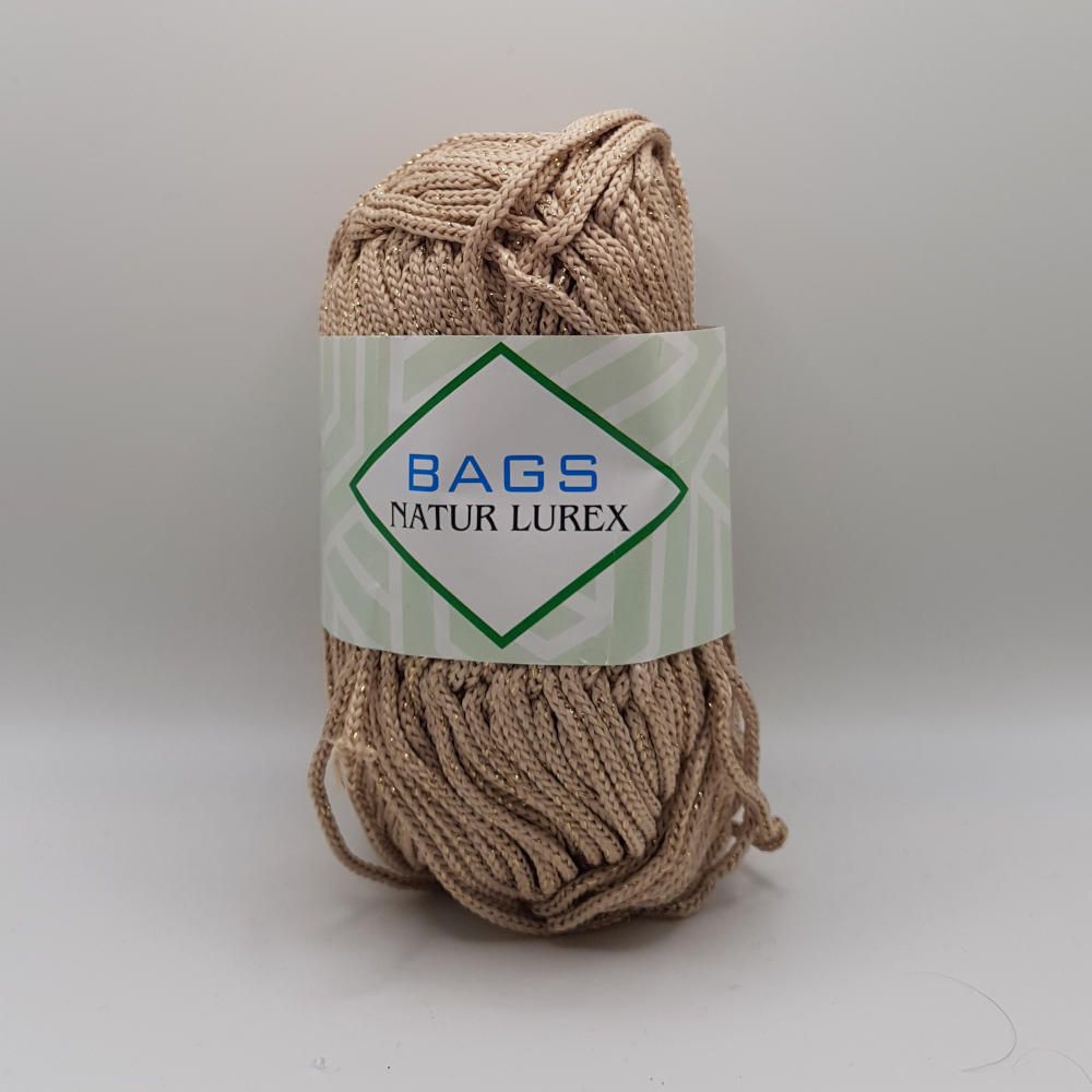 BAGS NATUR LUREX Μπεζ