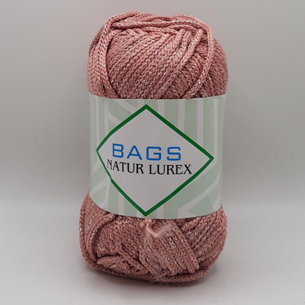 BAGS NATUR LUREX Σκονισμένο Ροζ